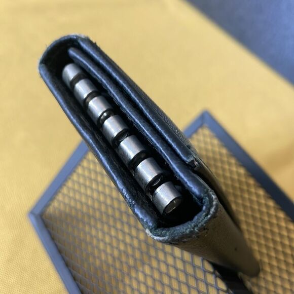 PRADA  Saffiano Black Leather 6 Key Holder. - Picture 4 of 12